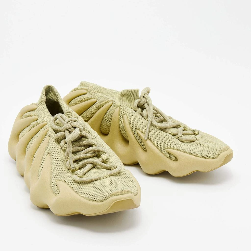 商品[二手商品] YEEZY|Yeezy x adidas Green Knit Fabric 450 Dark Sulfur Sneakers Size 40 2/3,价格¥1153,第4张图片详细描述