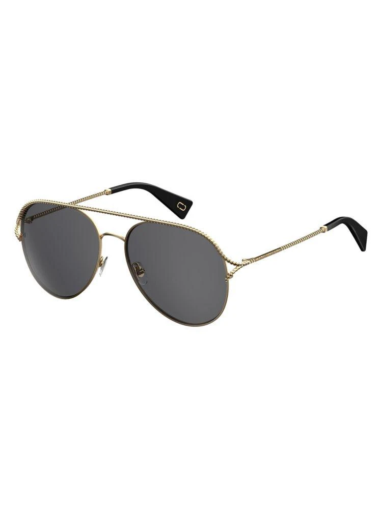 商品Marc Jacobs|58MM Aviator Sunglasses,价格¥541,第1张图片