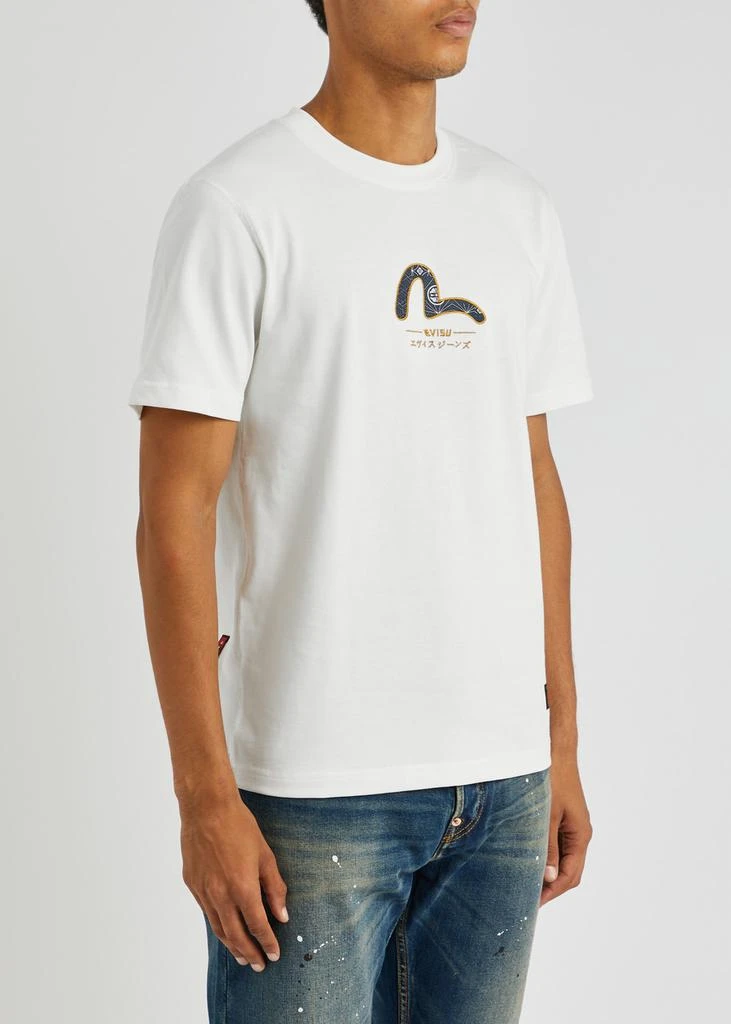 商品Evisu|Logo-embroidered cotton T-shirt,价格¥1085,第2张图片详细描述