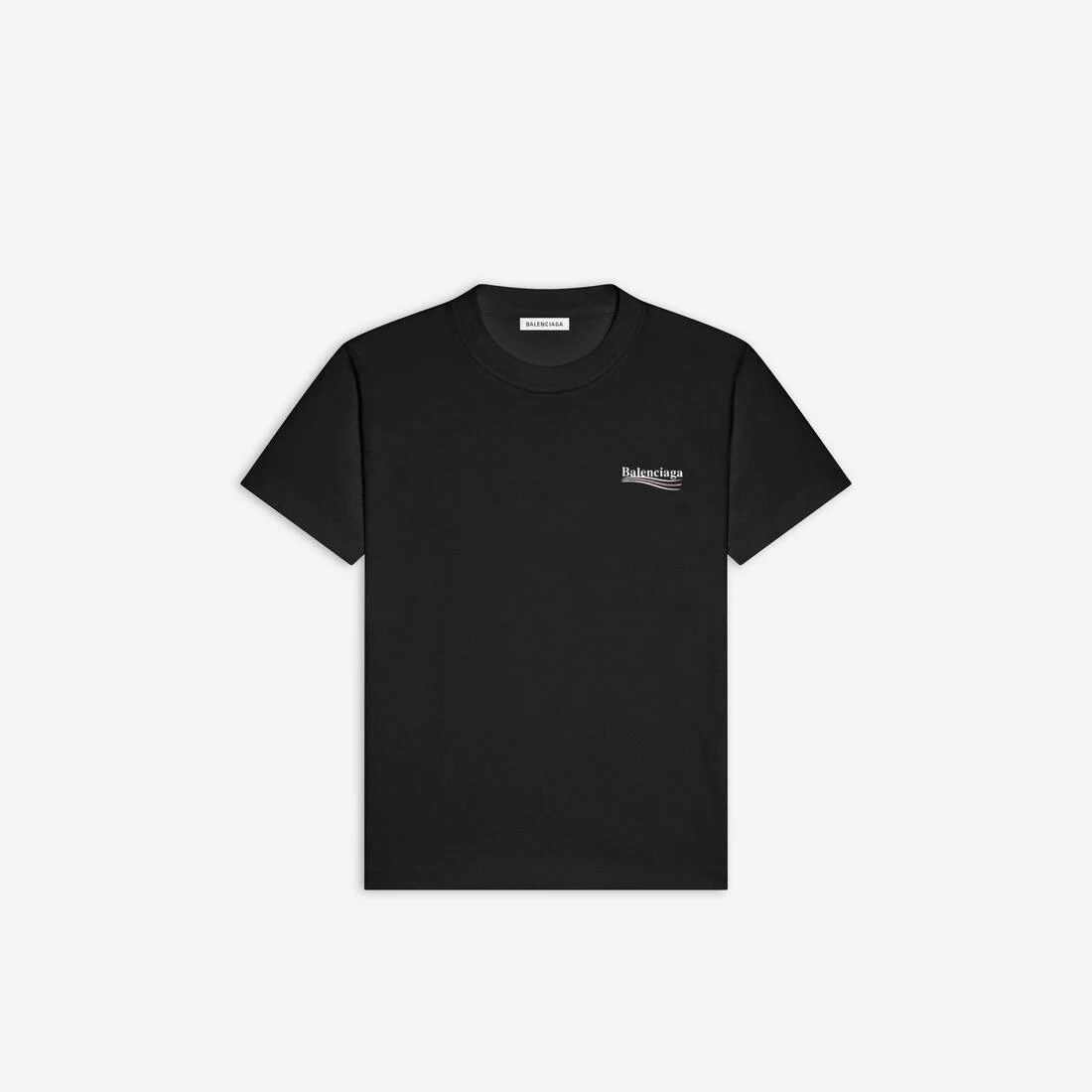 商品Balenciaga|包邮包税【预售7天发货】 BALENCIAGA巴黎世家 23秋冬 女士 短袖T恤 POLITICAL CAMPAIGN女士修身T恤 612964TIV521070,价格¥4589,第1张图片