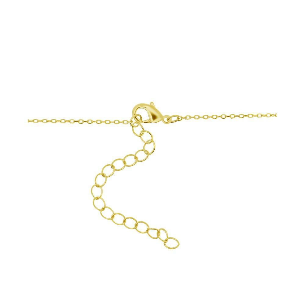 商品Essentials|Cubic Zirconia Solitaire Pendant Necklace, 16" + 2" extender in Silver or Gold plate,价格¥149,第4张图片详细描述