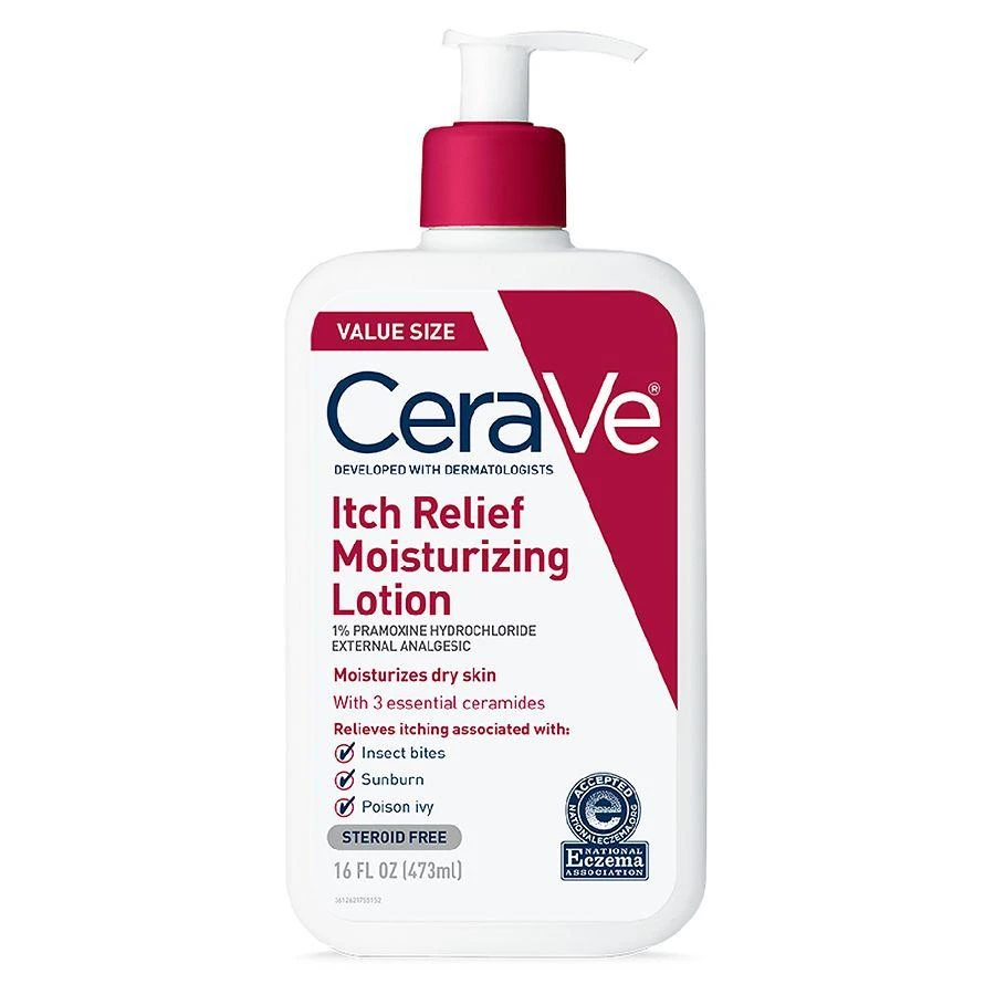 商品CeraVe|Itch Relief Moisturizing Lotion with Pramoxine Hydrochloride for Dry Skin,价格¥268,第1张图片