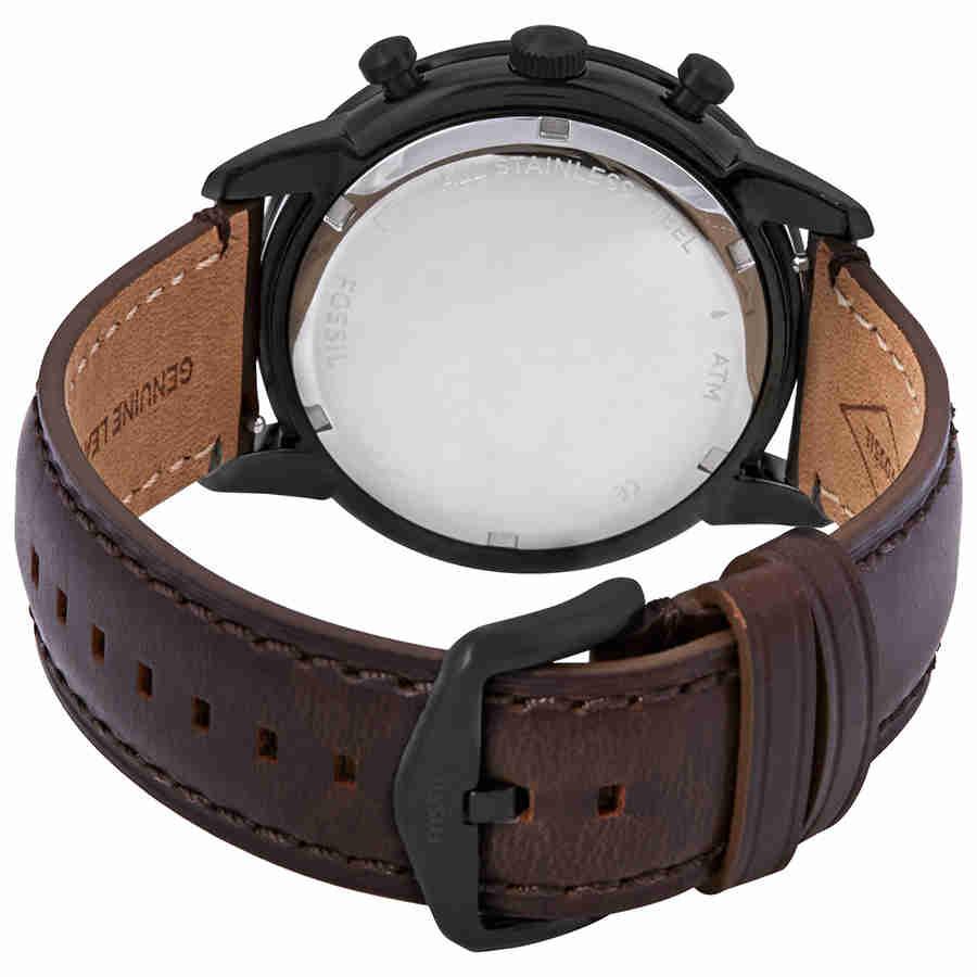 Fossil Townsman Chronograph Brown Satin Dial Mens Watch FS5437商品第3张图片规格展示