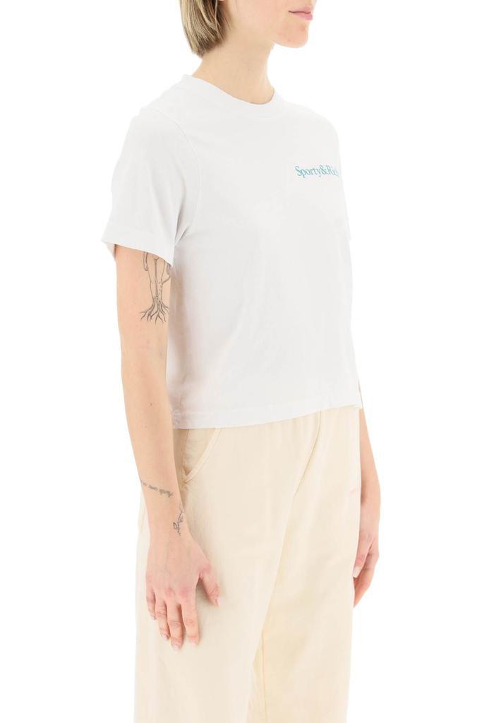 商品Sporty & Rich|NEW HEALTH CROPPED T-SHIRT,价格¥291,第5张图片详细描述