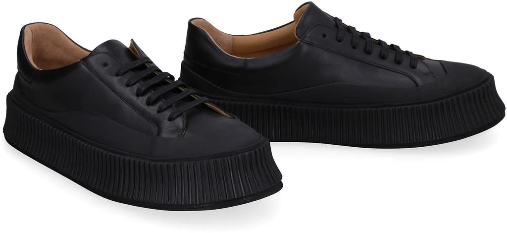 商品Jil Sander|Jil Sander Leather Low-top Sneakers,价格¥3169,第3张图片详细描述