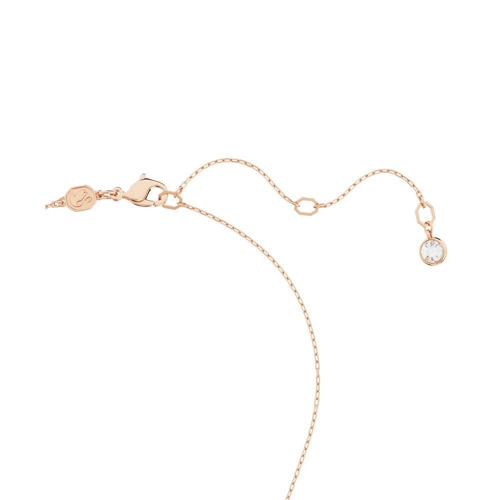 商品Swarovski|Rose Gold-Tone Crystal Moon & Imitation Pearl Pendant Necklace, 15-3/4" + 2-3/4" extender,价格¥781,第3张图片详细描述