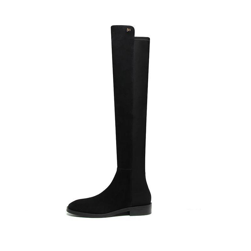 商品Stuart Weitzman|欧洲直邮Stuart Weitzman秋冬新款靴子SW过膝靴Keelan长筒靴—黑色,价格¥4661,第1张图片