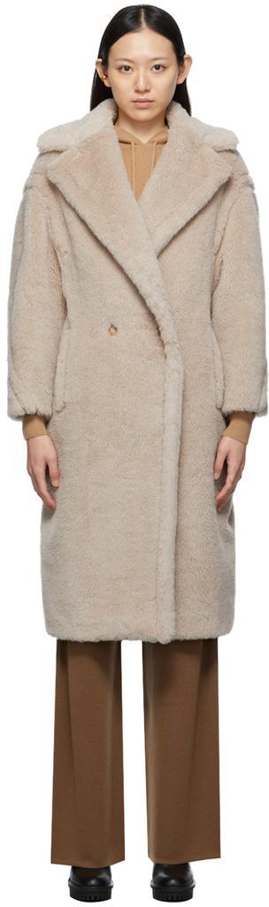 商品Max Mara|Beige Teddy Bear Icon Coat,价格¥24731,第1张图片