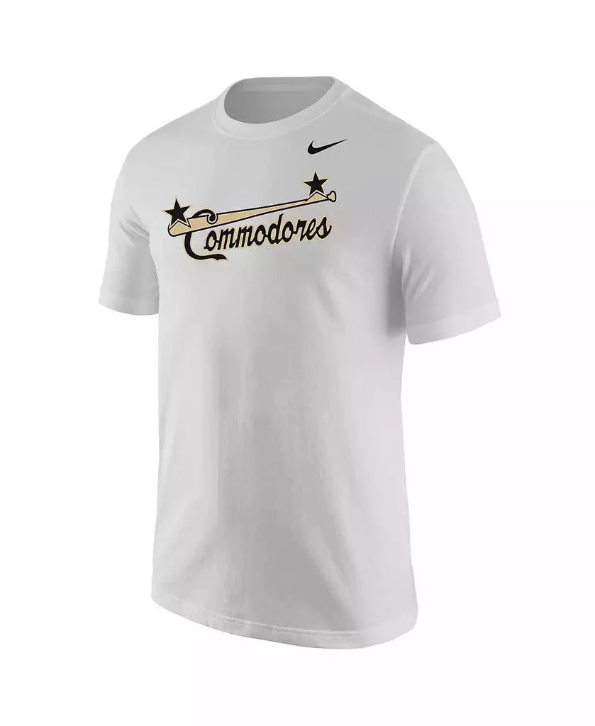 商品NIKE|Men's White Distressed Vanderbilt Commodores Baseball Vault T-Shirt,价格¥263,第2张图片详细描述