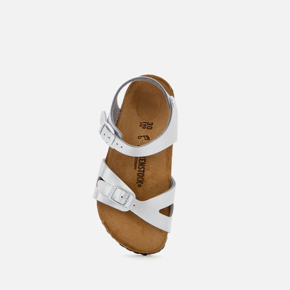 商品Birkenstock|BIRKENSTOCK RIO KIDS' SANDALS - ELECTRIC METALLIC SILVER,价格¥178,第3张图片详细描述
