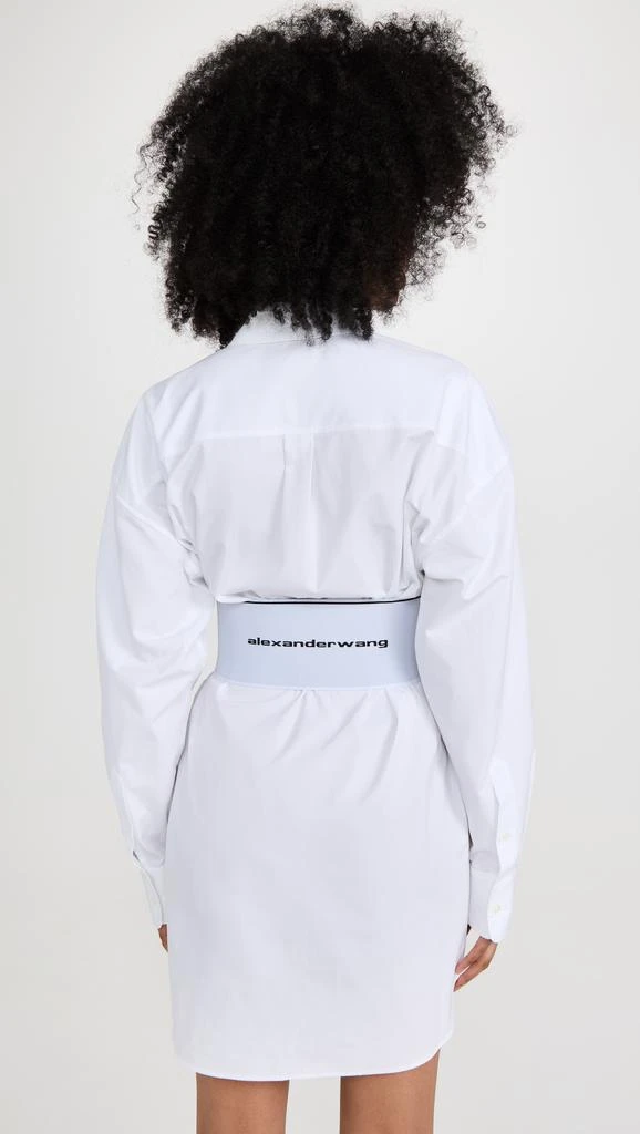 商品Alexander Wang|Alexander Wang 徽标弹性衬衫连衣裙,价格¥2568,第3张图片详细描述
