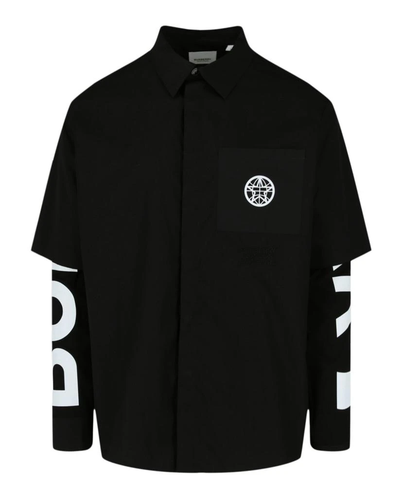 商品Burberry|Double-Layered Logo Shirt,价格¥1938,第1张图片