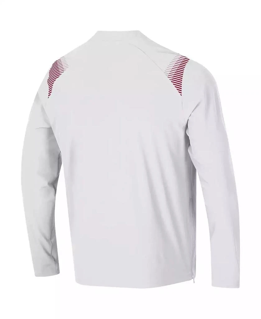 商品Under Armour|Men's White Wisconsin Badgers 2021 Sideline Motivate Quarter-Zip Jacket,价格¥556,第4张图片详细描述