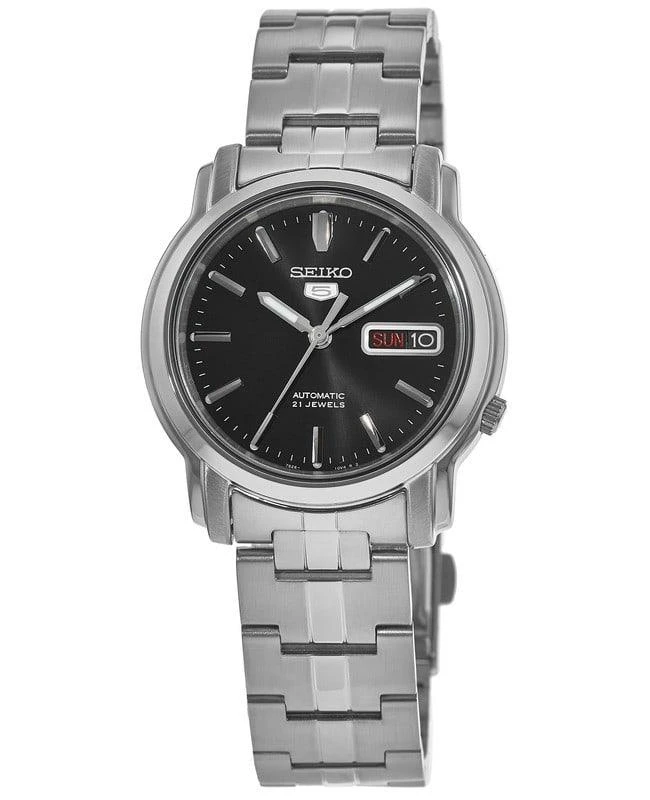 商品Seiko|Seiko 5 Black Dial Steel Men's Watch SNKK71K1,价格¥713,第1张图片