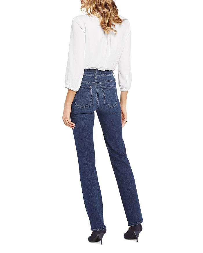 商品NYDJ|Petite Marilyn High Rise Straight Jeans in Crockett,价格¥266,第5张图片详细描述