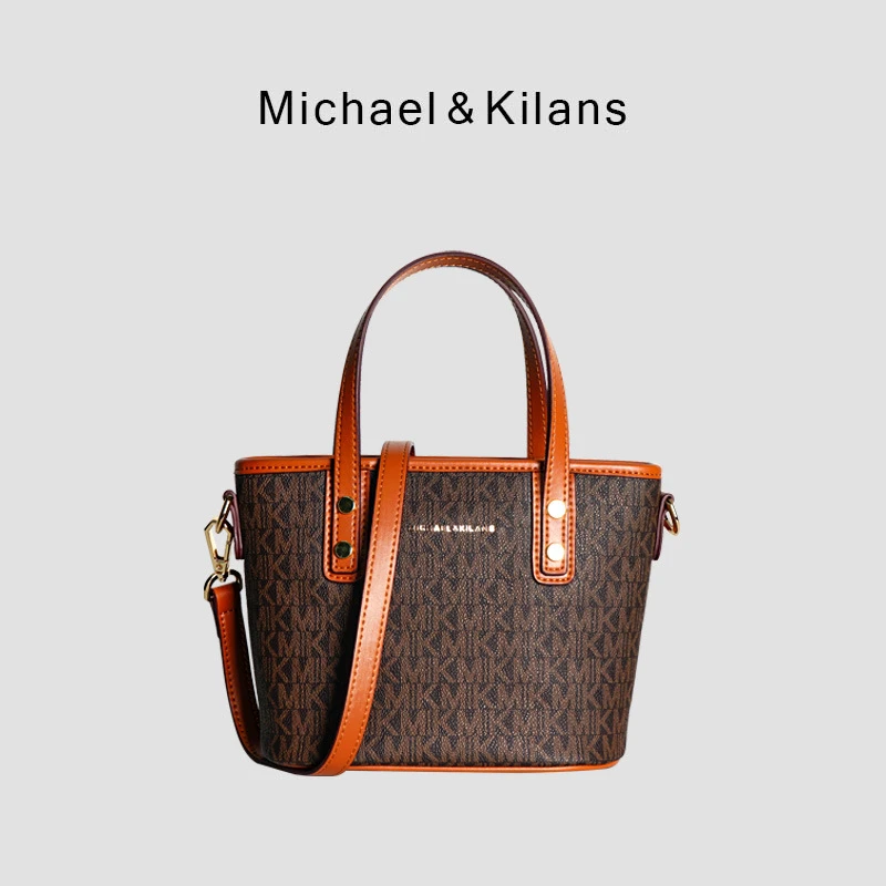 商品[国内直发] MICHAEL KILANS|MICHAEL&KILANS轻奢包包女包复古手提斜挎包B2210717,价格¥420,第1张图片