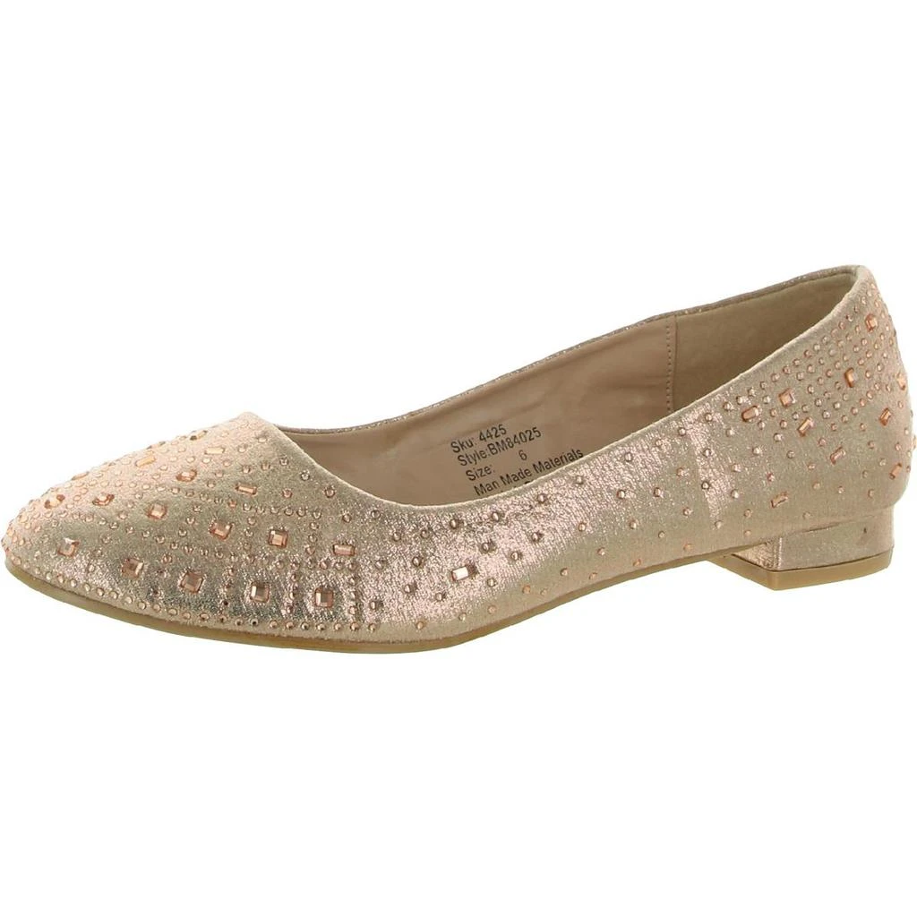 商品Badgley Mischka|Badgley Mischka Womens Slip On Round Toe Ballet Flats,价格¥123,第1张图片