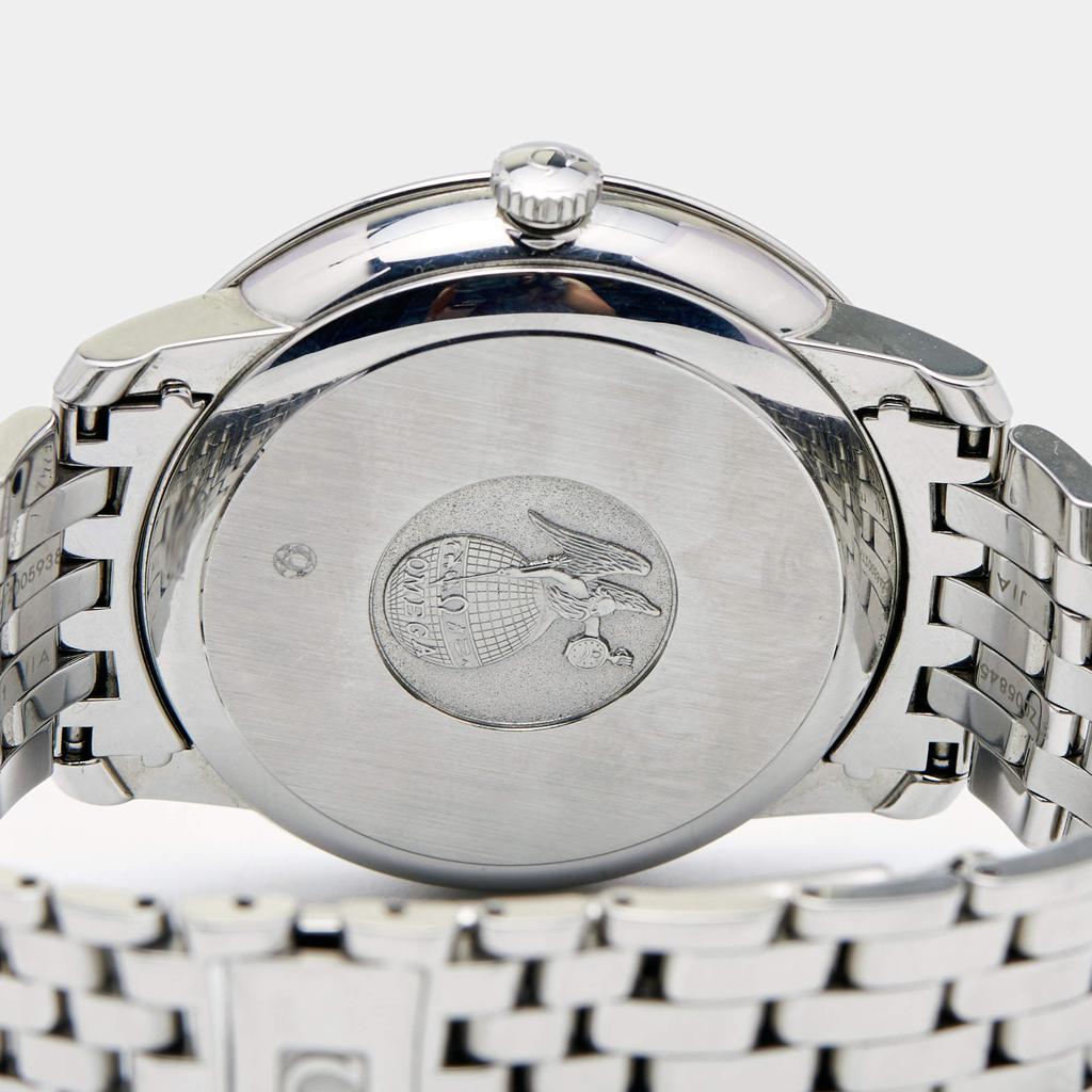 Omega Blue Stainless Steel Prestige De Ville 424.10.40.20.03.004 Men's Wristwatch 39.5 mm商品第4张图片规格展示