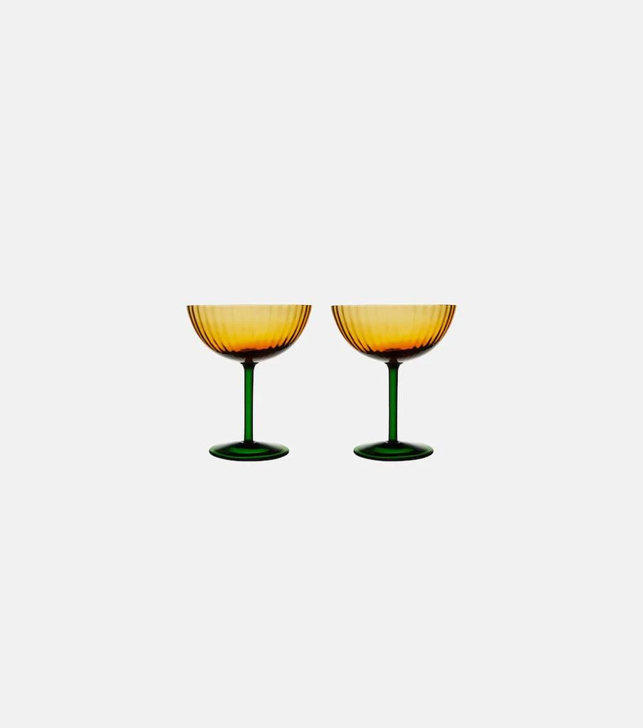 商品LA DOUBLE J|Set of 2 champagne coupe glasses,价格¥3940,第1张图片
