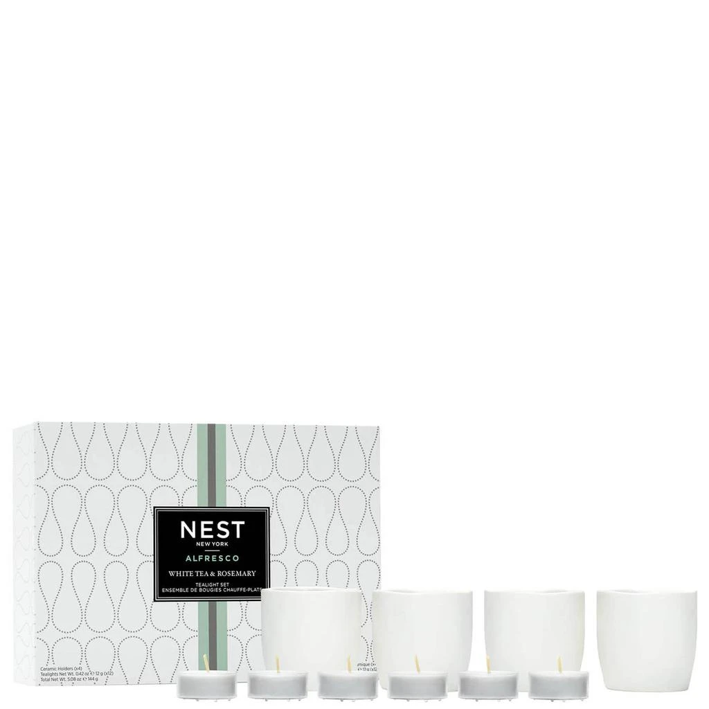 商品NEST New York|NEST New York White Tea and Rosemary Alfresco Tealight Holders Tealights Set,价格¥416,第2张图片详细描述