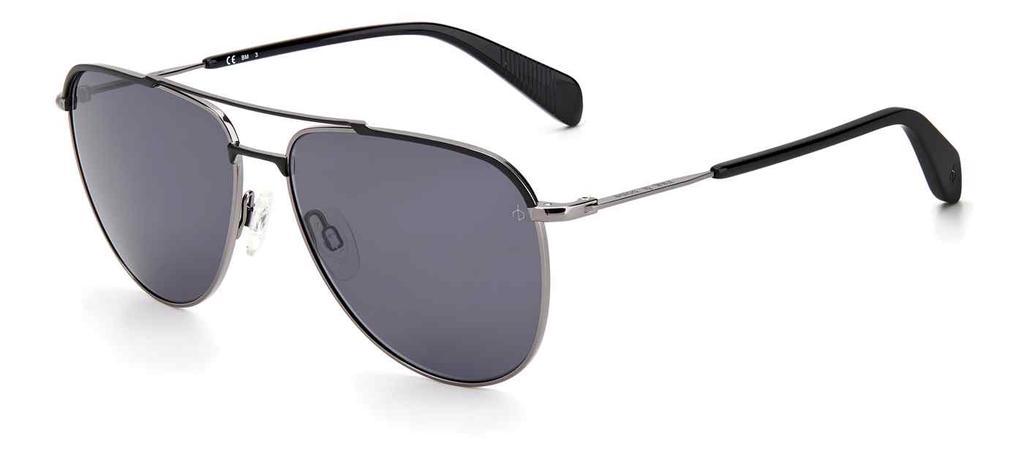 商品Rag & Bone|Grey Aviator Ladies Sunglasses RNB 1050/G/S 0RZZ/IR 59,价格¥369,第1张图片