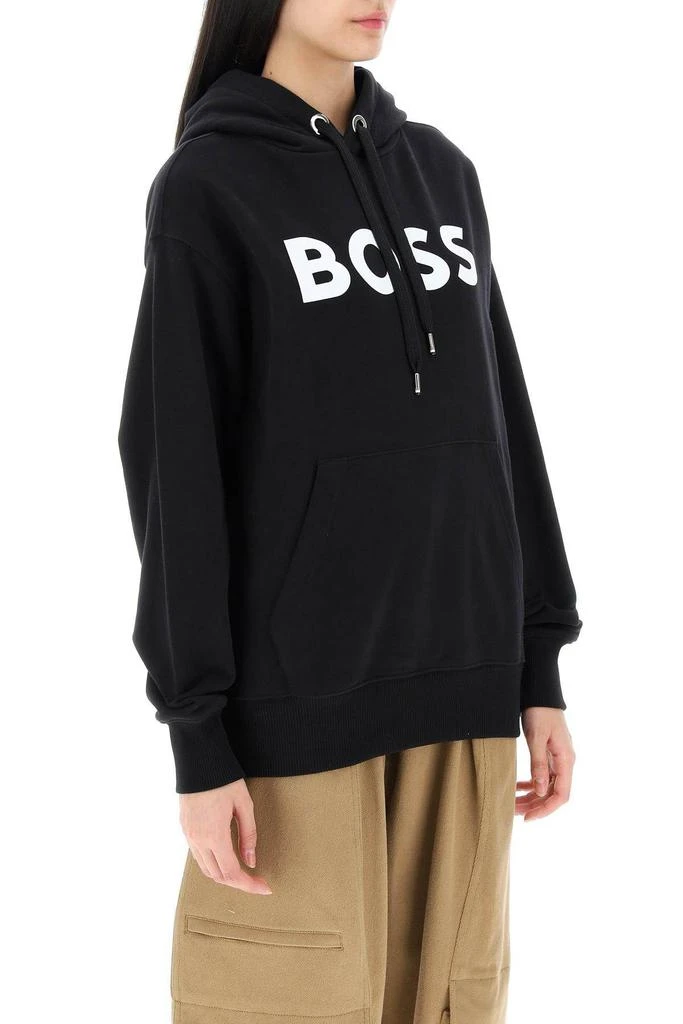 商品Hugo Boss|LOGO PRINTED COTTON HOODIE,价格¥468,第3张图片详细描述