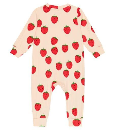 商品Mini Rodini|Baby Strawberries cotton-blend onesie,价格¥371,第2张图片详细描述