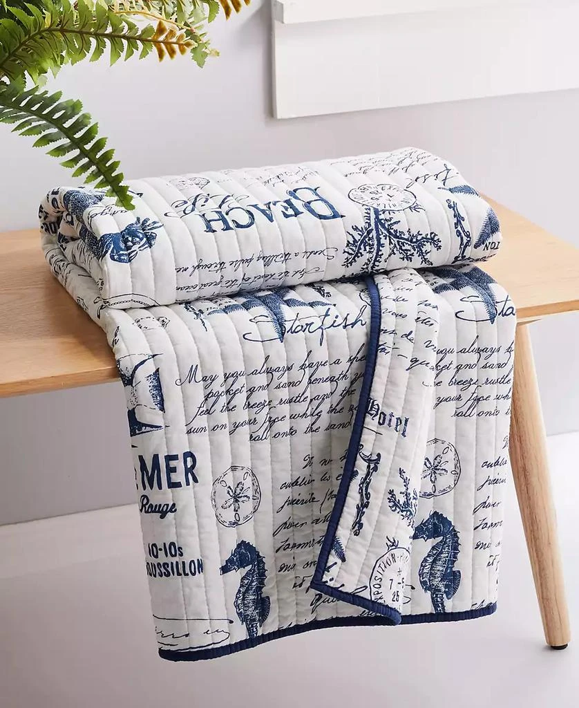 商品Levtex|Beach Life Reversible Quilted Throw, 50" x 60",价格¥311,第2张图片详细描述