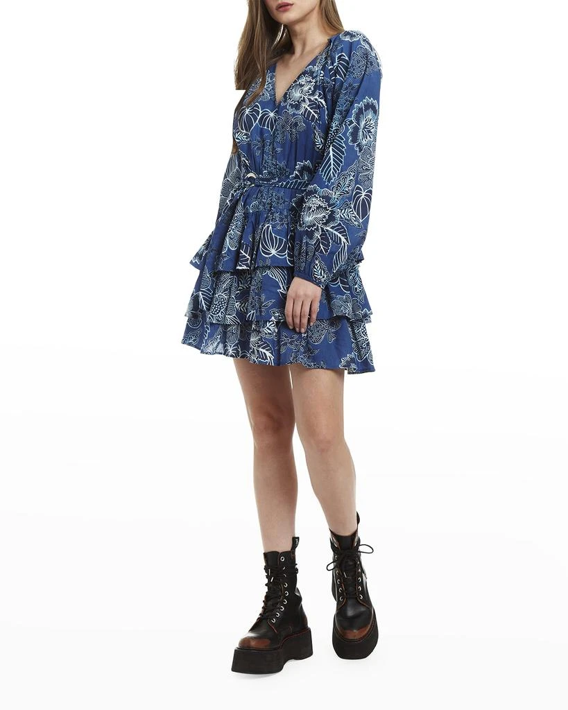 商品Love The Label|Kiki Puff-Sleeve Belted Mini Dress,价格¥1110,第2张图片详细描述