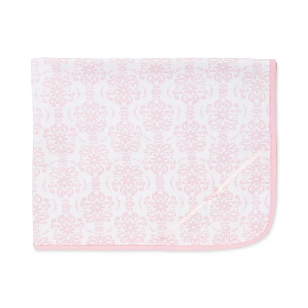 商品Little Me|Baby Girls Damask Scroll Print Cotton Blanket,价格¥96,第1张图片