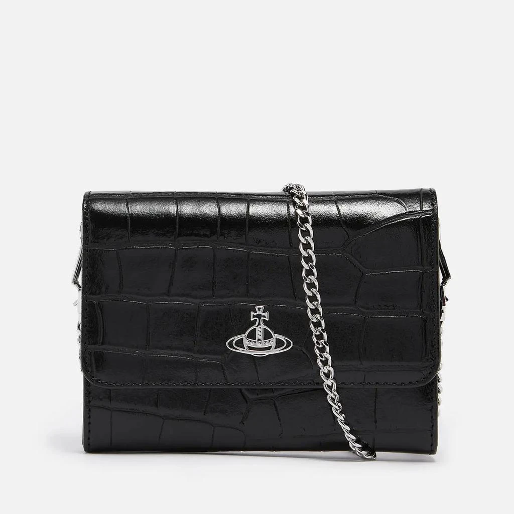 商品Vivienne Westwood|Vivienne Westwood Croc-Effect Leather Cross Body Bag,价格¥2248,第1张图片