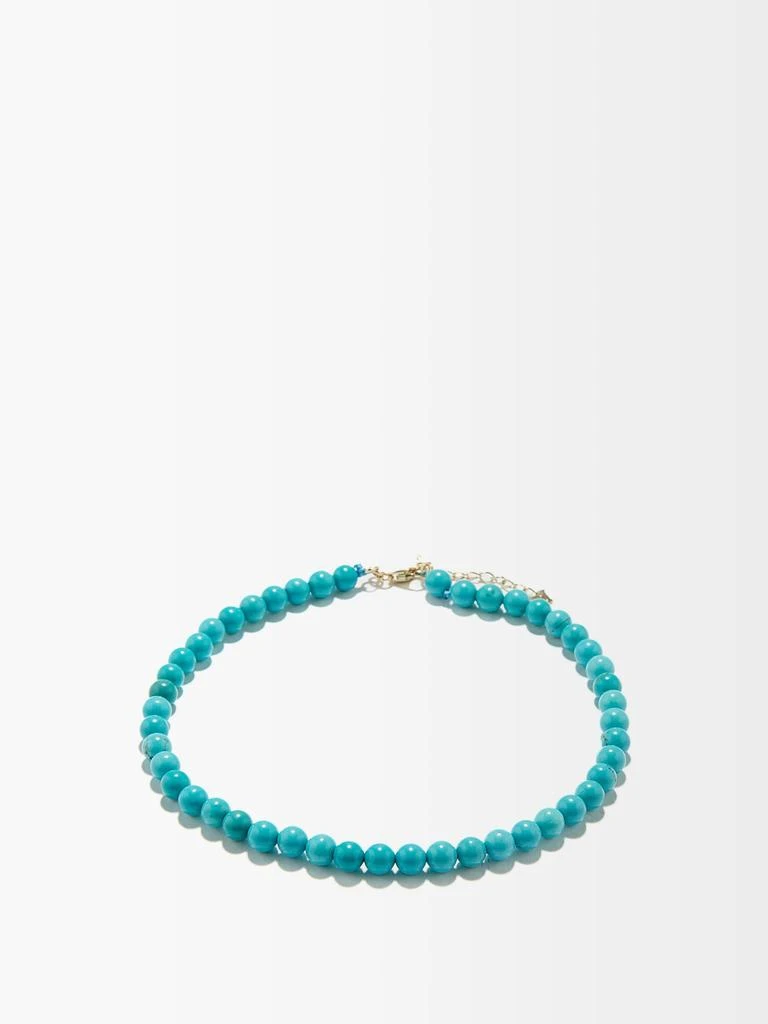 商品MATEO|Turquoise & 14kt gold anklet,价格¥3294,第1张图片