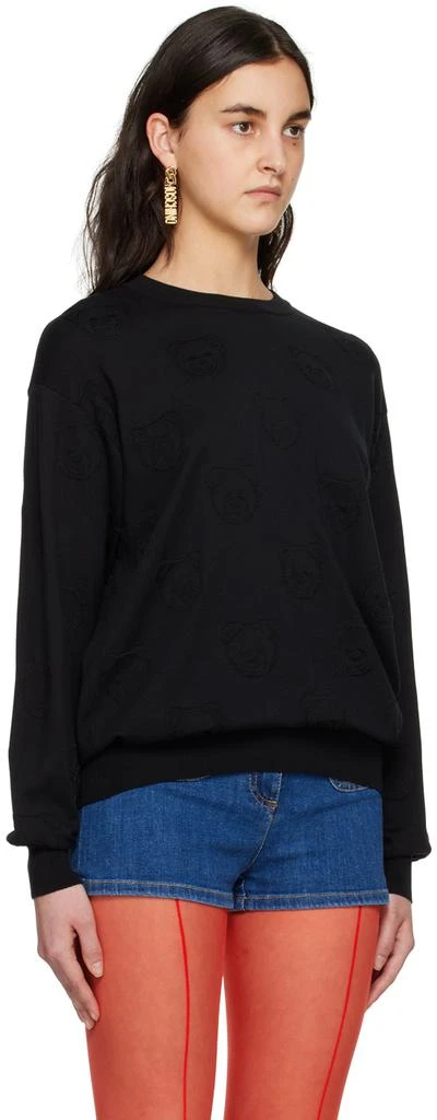 商品Moschino|Black Teddy Bear Sweatshirt,价格¥2022,第2张图片详细描述