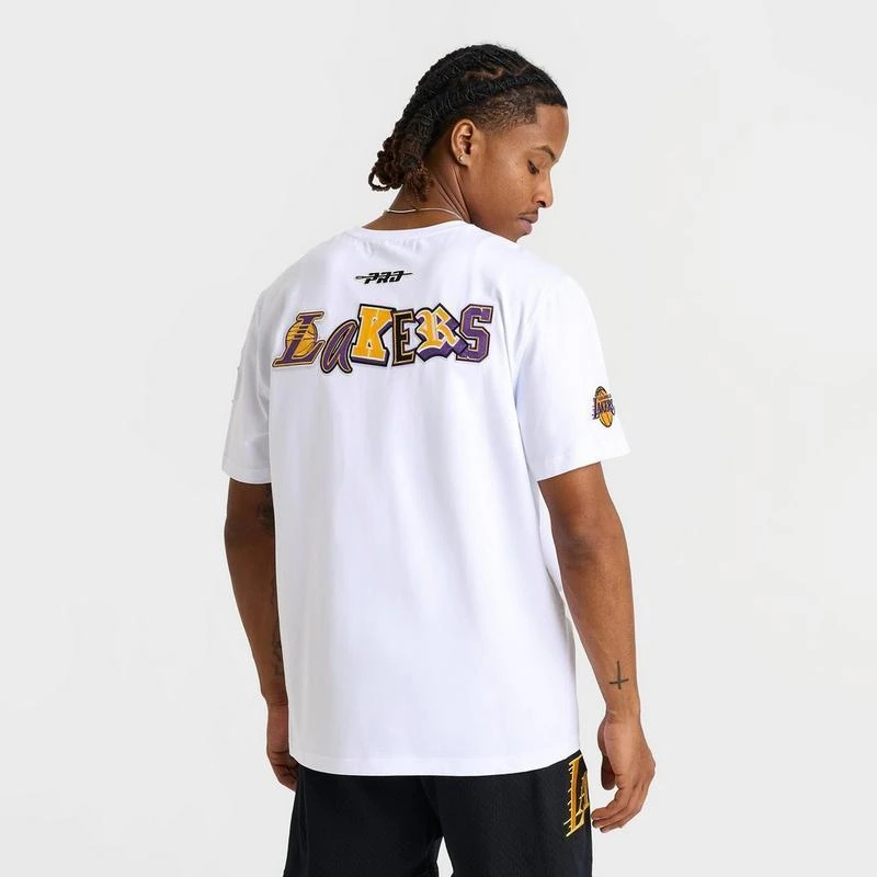 商品Pro Standard|Men's Pro Standard Los Angeles Lakers NBA City Ransom T-Shirt,价格¥223,第4张图片详细描述