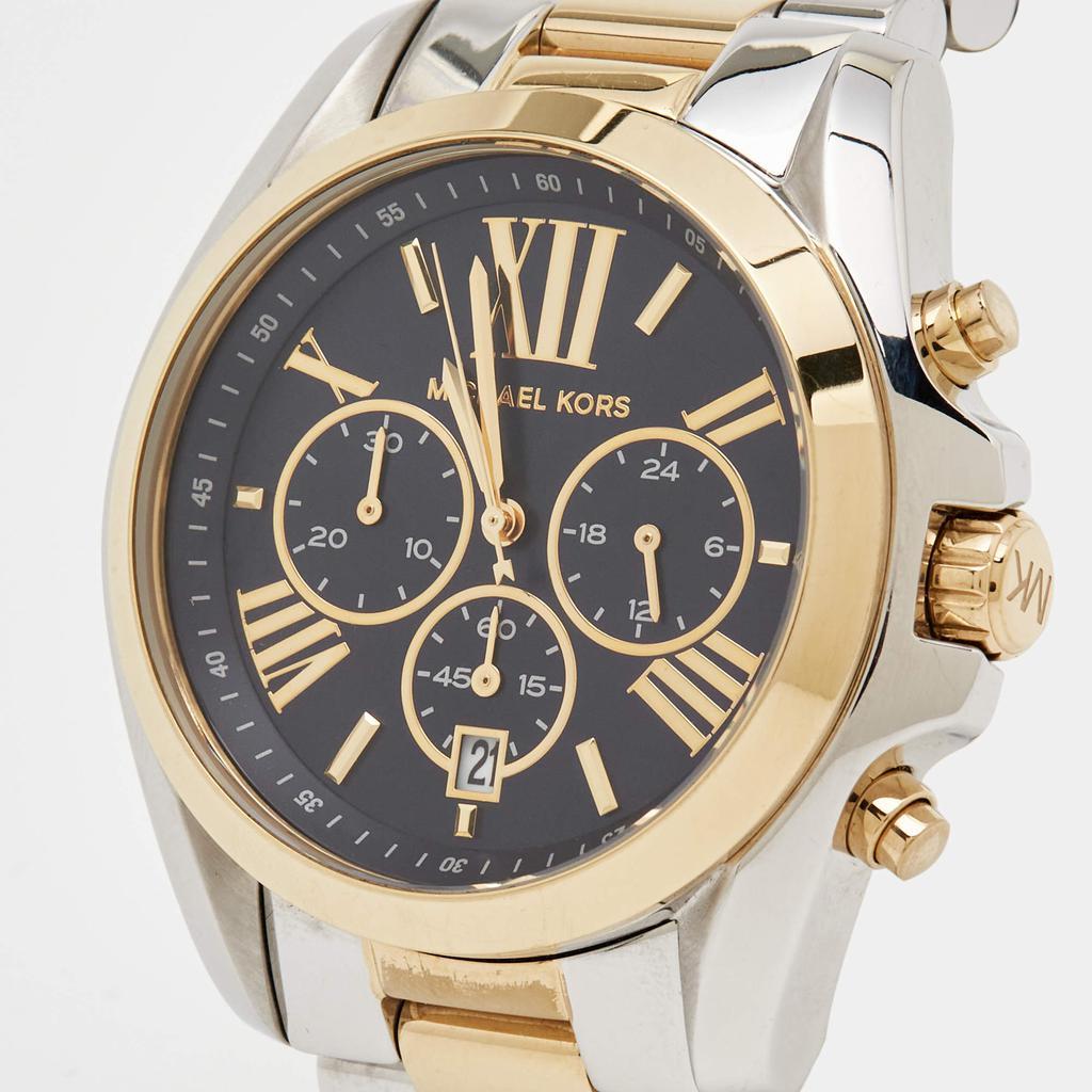 商品[二手商品] Michael Kors|Michael Kors Blue Two Tone Stainless Steel Bradshaw MK5976 Men's Wristwatch 43 mm,价格¥1658,第4张图片详细描述