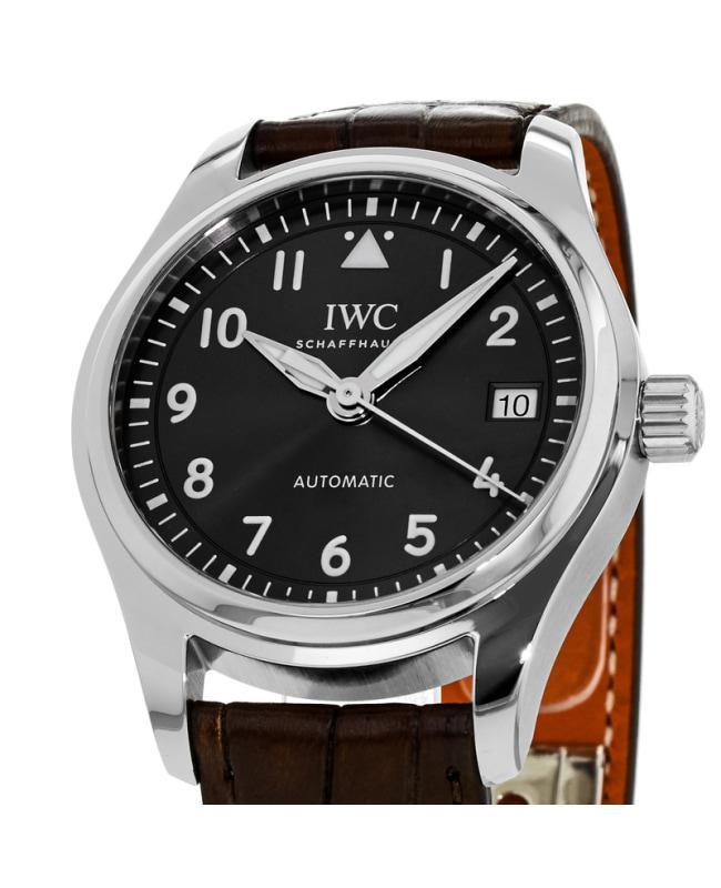 商品IWC Schaffhausen|IWC Pilot's Mark XVIII Slate Grey Leather Strap Unisex Watch IW324001,价格¥27711,第4张图片详细描述