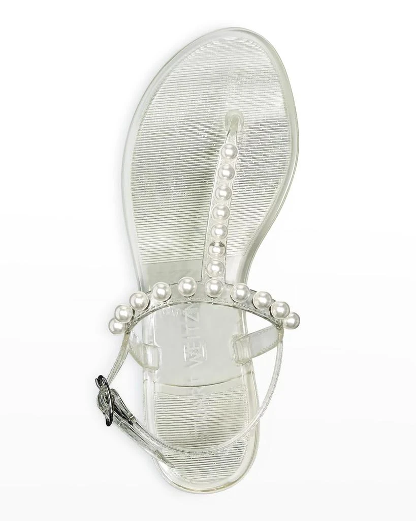 商品Stuart Weitzman|Goldie Pearly Stud Jelly Sandals,价格¥1125,第5张图片详细描述