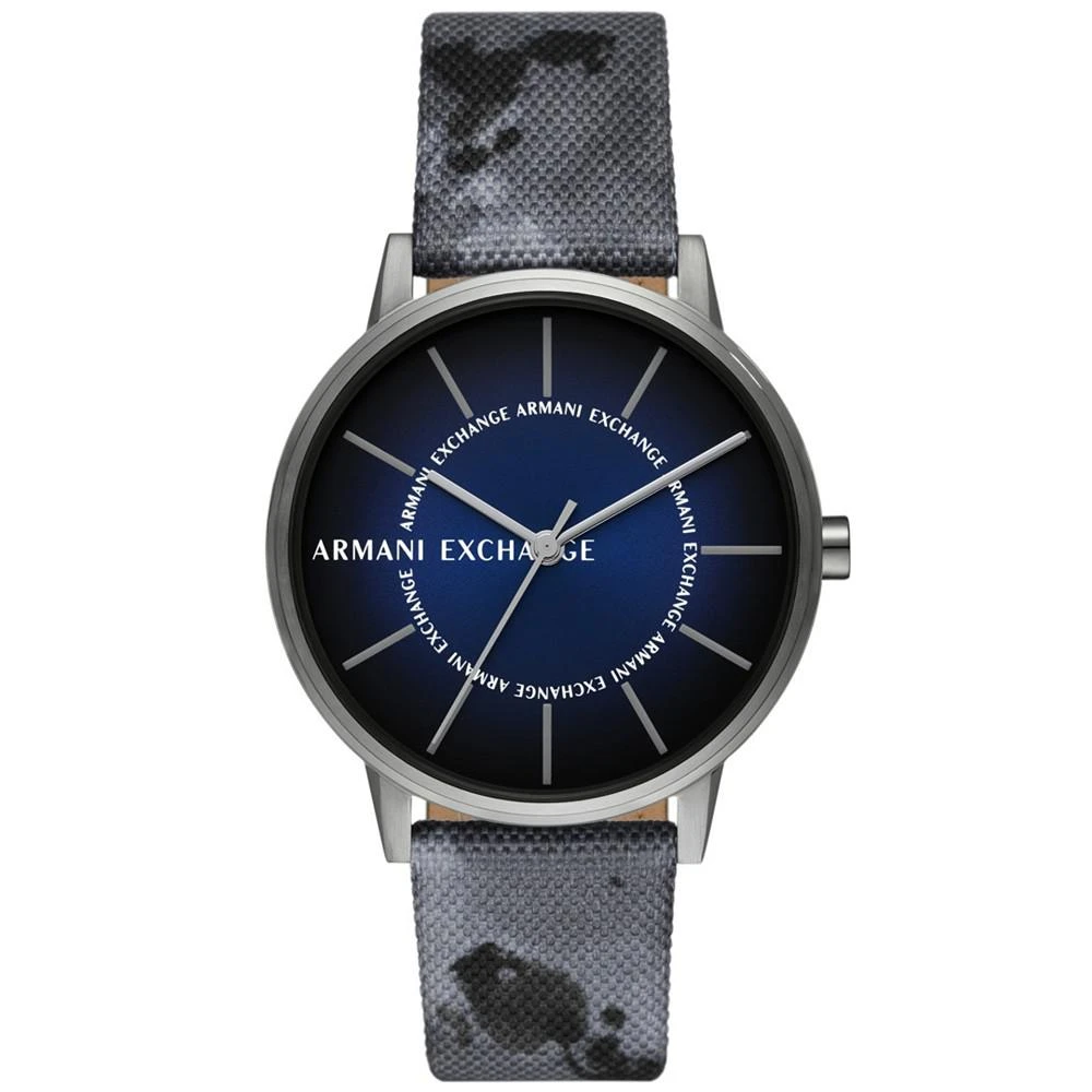 商品Armani Exchange|Men's Three-Hand Gray Recycled Polyethylene Terephthalate Bracelet Watch, 42mm,价格¥678,第1张图片