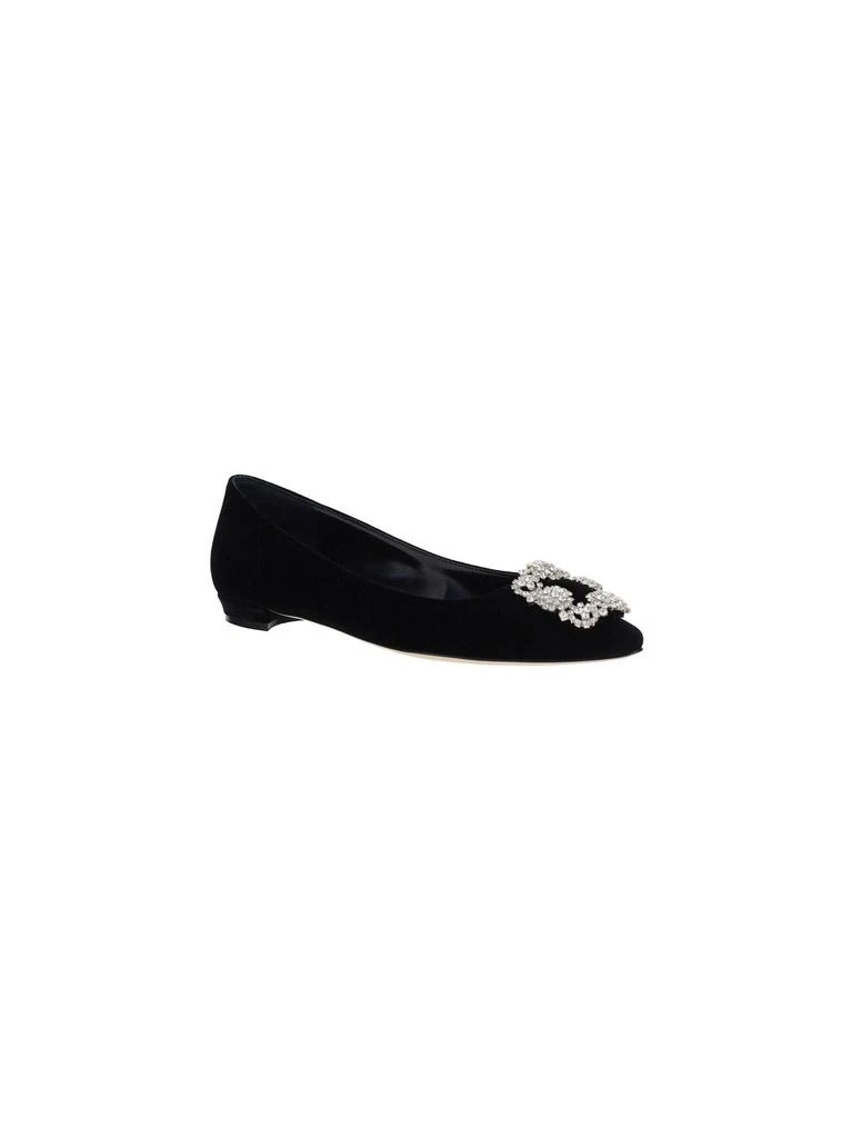 商品Manolo Blahnik|Manolo blahnik women's black other materials flats,价格¥6587,第2张图片详细描述