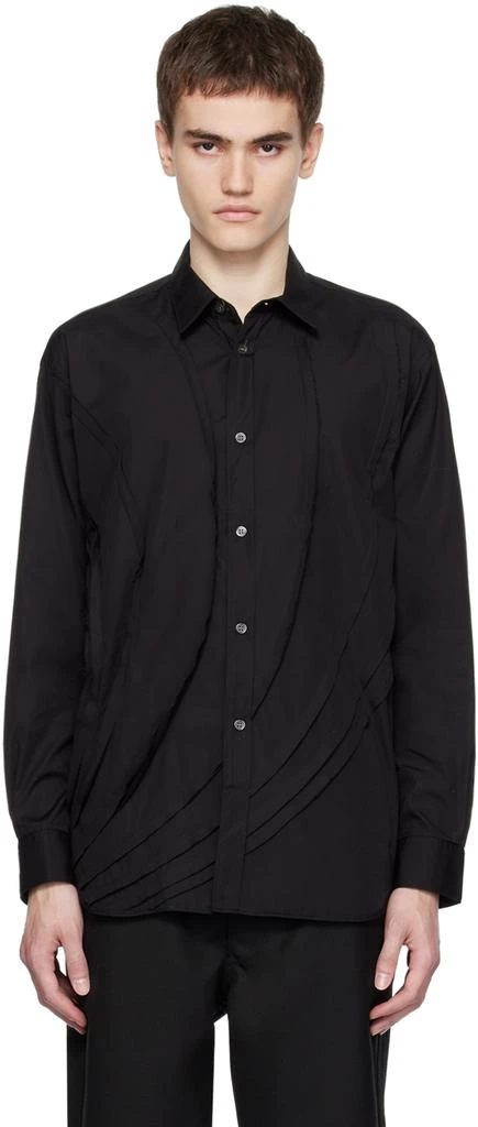 商品Comme des Garcons|黑色未收边衬衫,价格¥4324,第1张图片