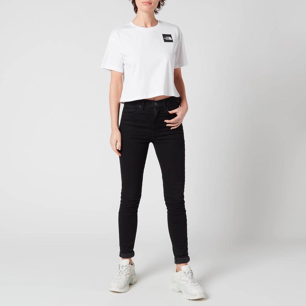 The North Face Women's Cropped Fine T-Shirt - White商品第3张图片规格展示