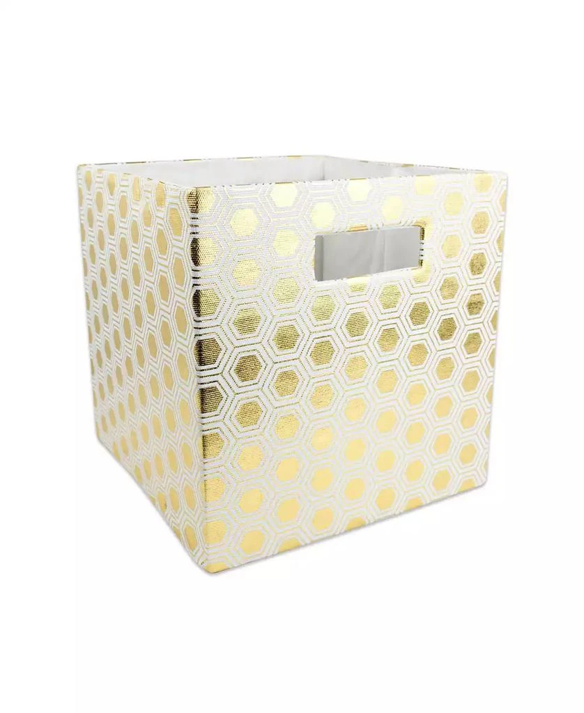 商品Design Imports|Honeycomb Print Polyester Storage Bin,价格¥142,第1张图片