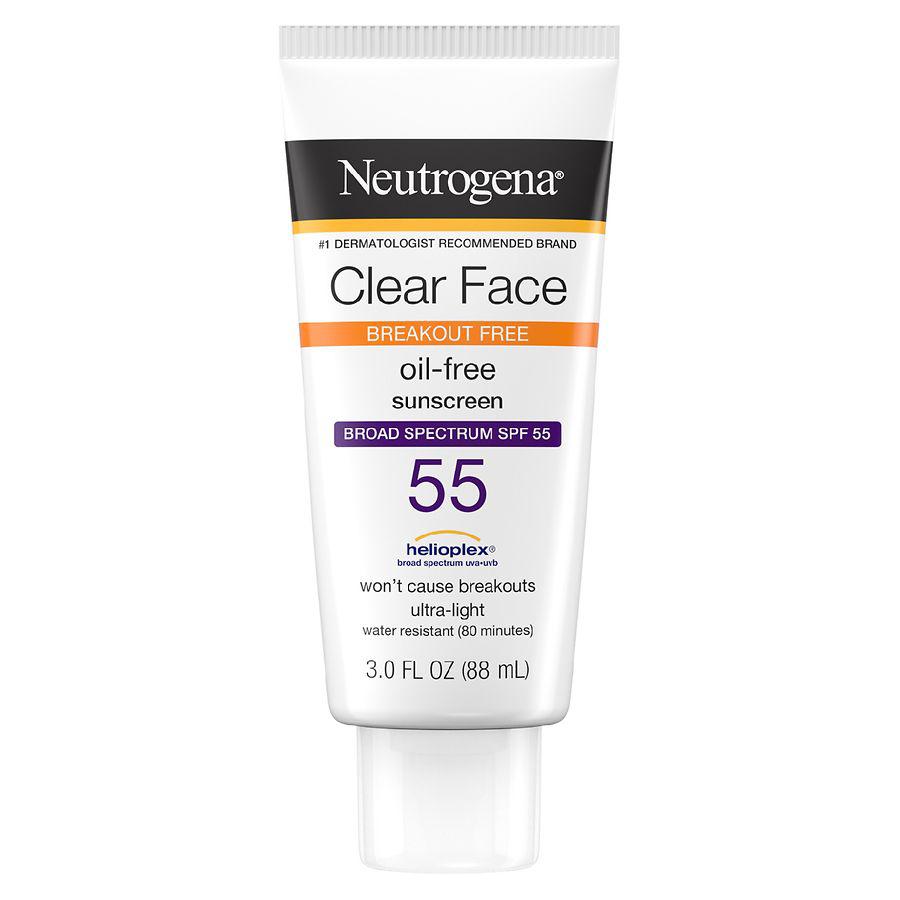 Clear Face Liquid Lotion Sunscreen With SPF 55商品第1张图片规格展示
