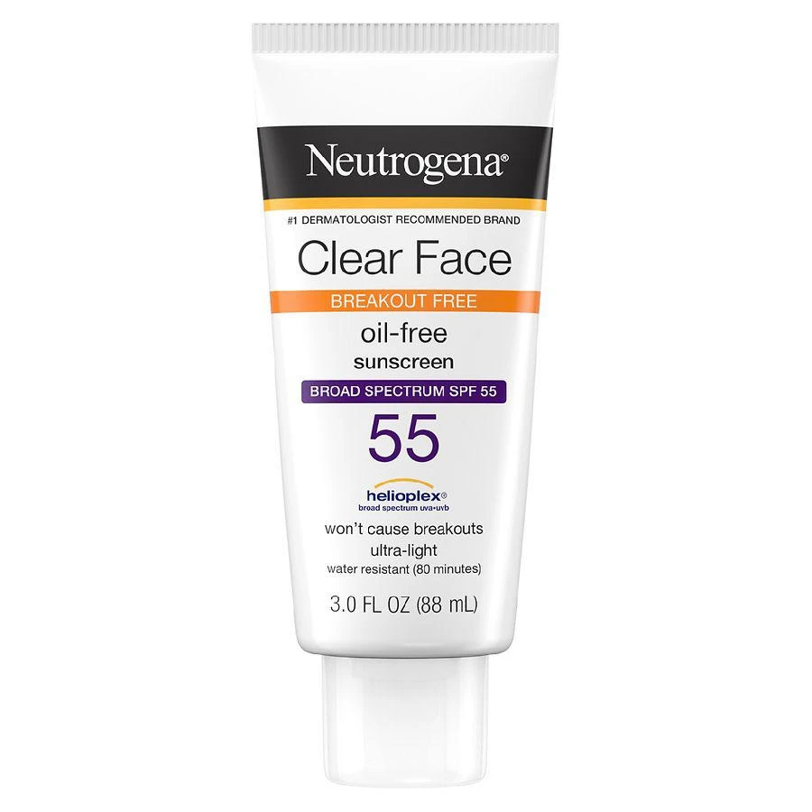 商品Neutrogena|Clear Face Liquid Lotion Sunscreen With SPF 55,价格¥134,第1张图片