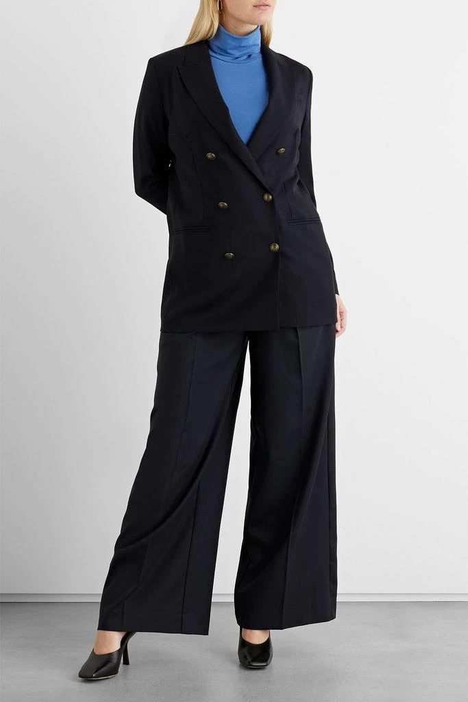 商品IRIS & INK|Julia double-breasted wool-blend twill blazer,价格¥1429,第5张图片详细描述