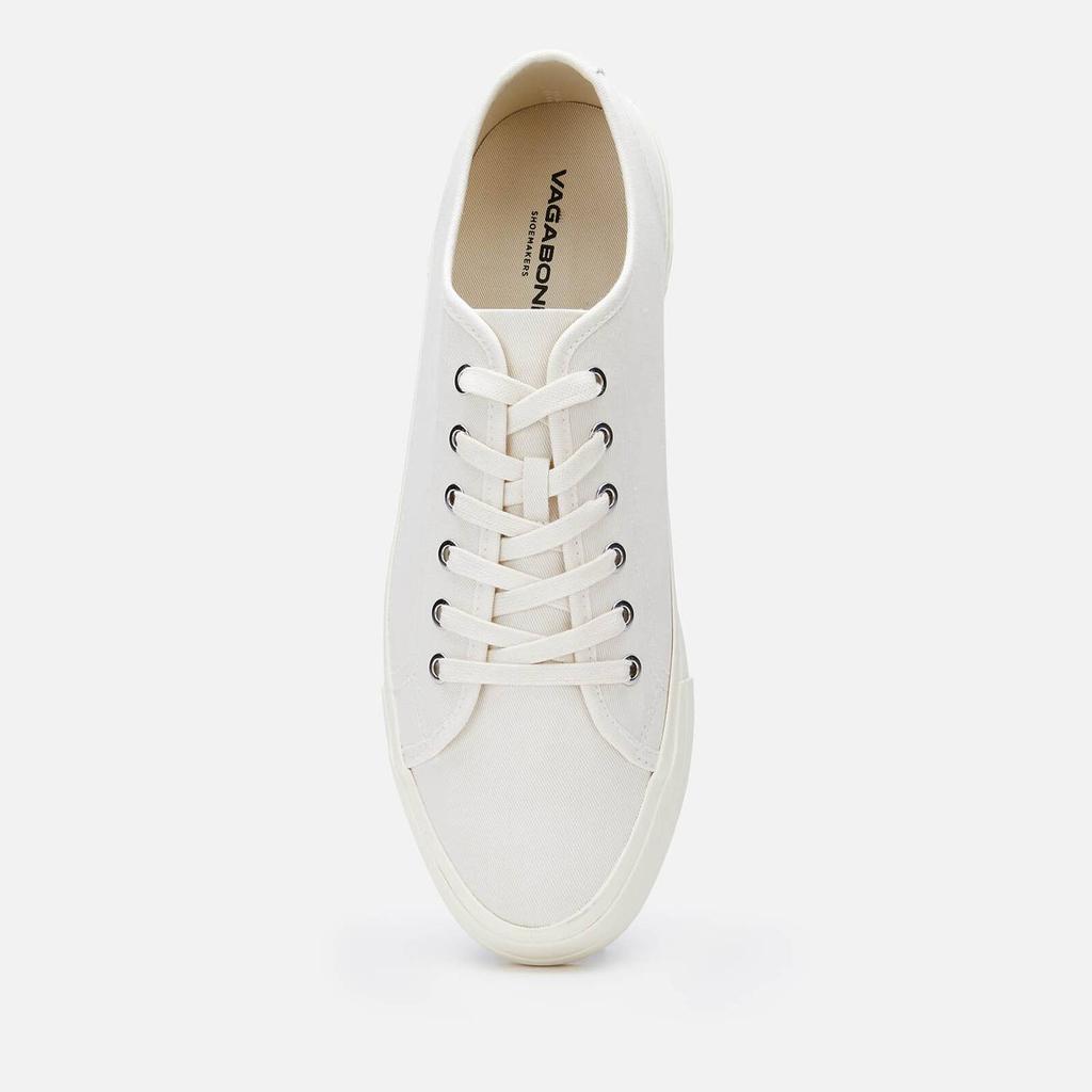 Vagabond Men's Teddie M Low Top Trainers - Cream White商品第3张图片规格展示