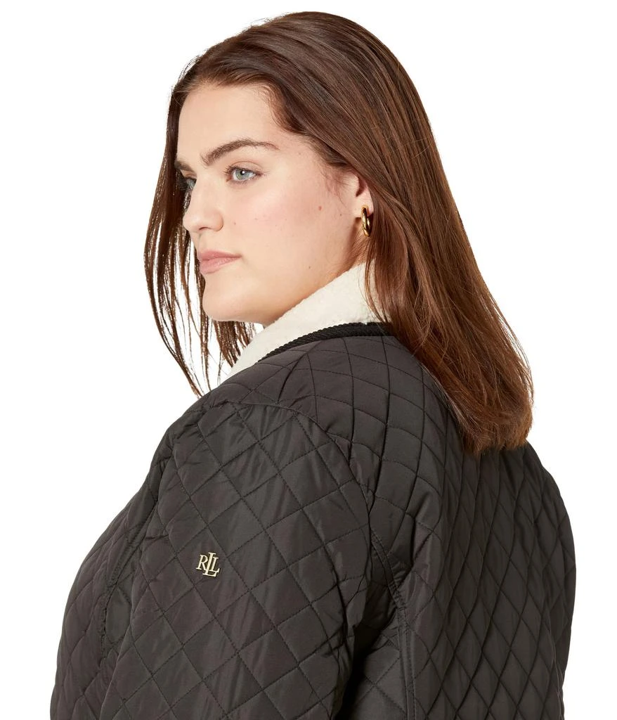 商品Ralph Lauren|Plus Size Quilted Blazer Coat with Corduroy Trim,价格¥568,第3张图片详细描述