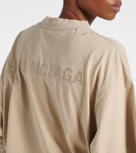 商品Balenciaga|Logo cotton jersey T-shirt,价格¥5445,第5张图片详细描述