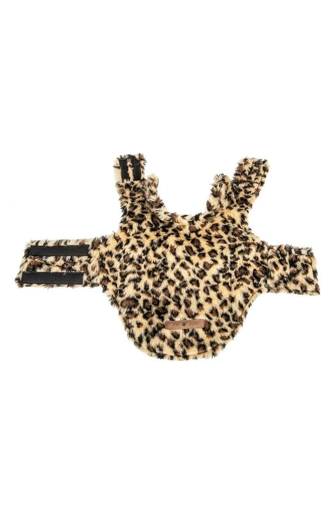 商品PET LIFE|LUXE 'Poocheetah ' Ravishing Designer Spotted Cheetah Faux Fur Dog Coat Jacket,价格¥302,第5张图片详细描述