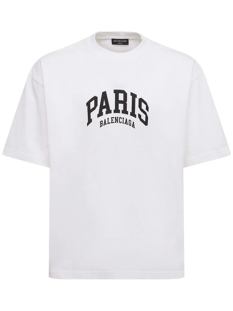 商品Balenciaga|Printed Cotton T-shirt,价格¥3165,第1张图片